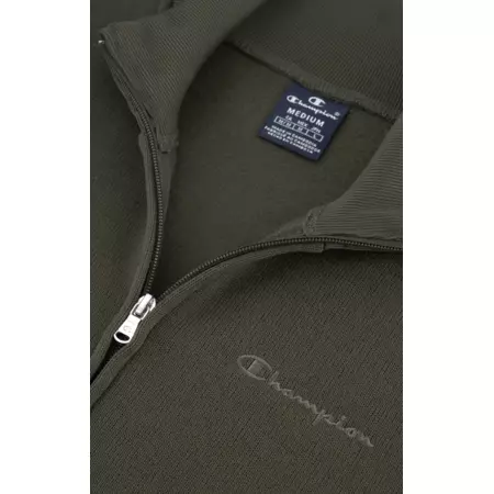 Champion Tonal C Logo Full Zip Knitted Sweatshirt "Military Green"