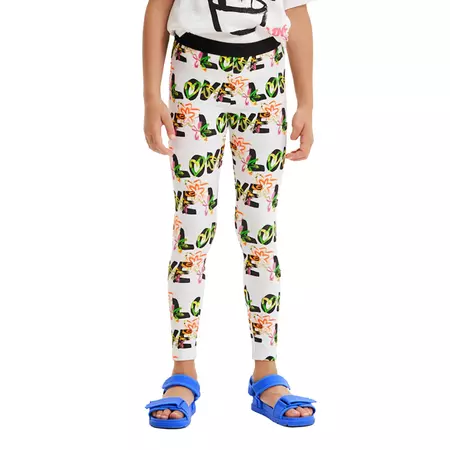 Desigual Girls Love Flower Leggings