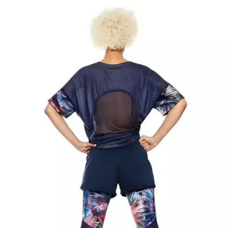 Desigual Mesh Oversize T-Shirt (Navy)