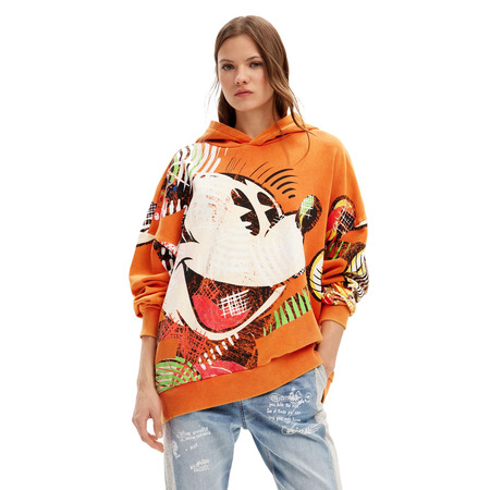 Desigual Oversize Mickey Mouse Sweatshirt "Orange"