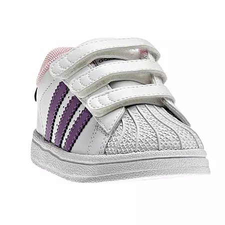 Adidas Superstar 2 CF Inf (blanco/morado/rosa)(20-27)