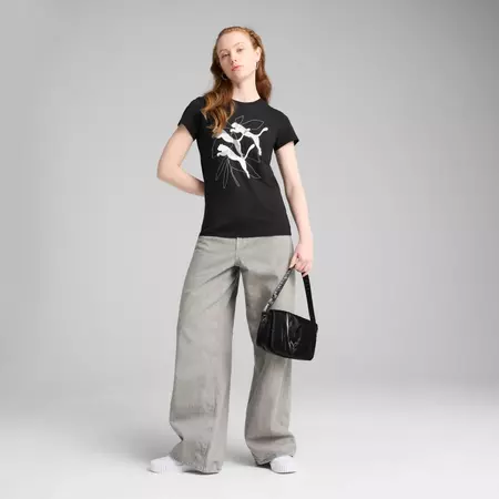 Puma GRAPHICS Branded Leaf Tee "Black"