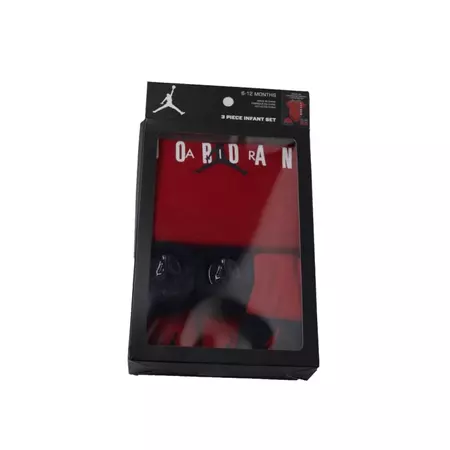 Jordan 3 Infants Hat/ Bodysuit /Bootie Set 3pc