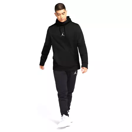 Jordan Air Therma Fleece Pullover Hoodie "Black"