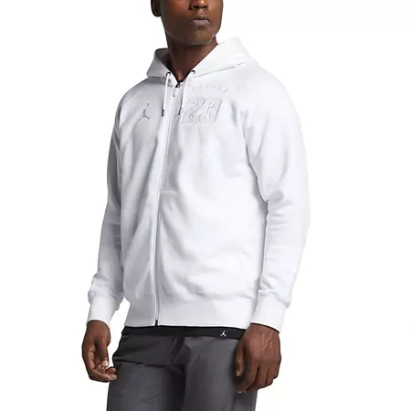 Jordan AJ 6 Fleece Full-Zip Hoodie (100/white)