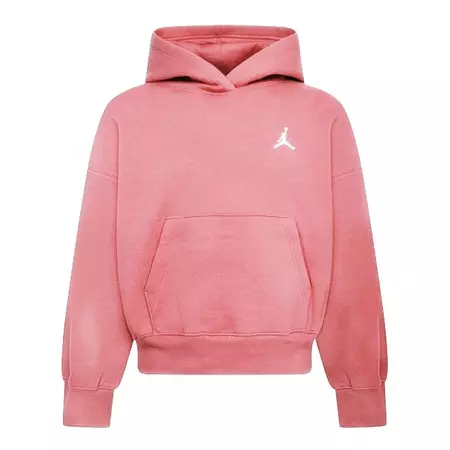 Jordan Girls Brooklyn Essentials Pullover Hoodie "Pink Salt"