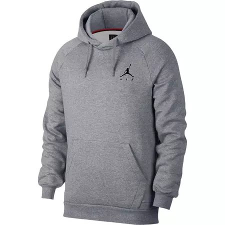 Jordan Jumpman Fleece Pullover Hoodie (092/Grey/Black)
