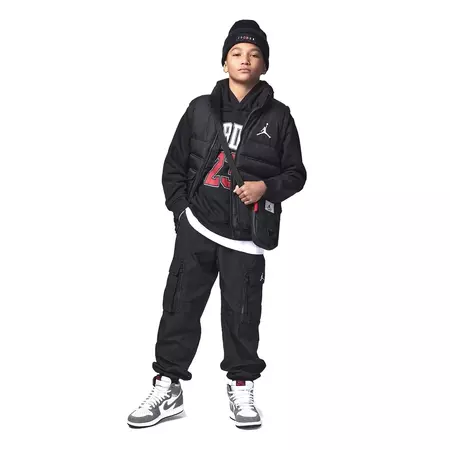 Jordan Kids Logo 23 Fleece Pullover Hoodie "Black"