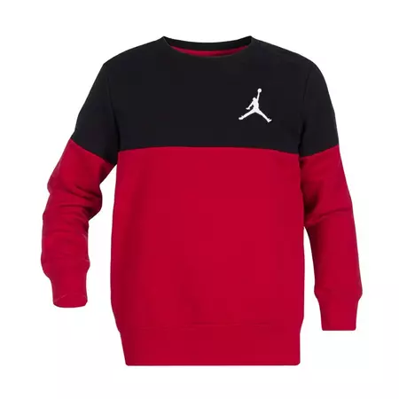 Jordan Wing It Fleece Crew Boys (R78/ Gym Red/Black)