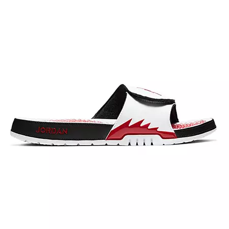 Jordan Hydro V Retro Slide "WhiteRed"