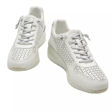 Mustang Sneakers Goa Zip "White-Silver"