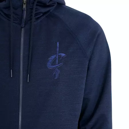 New Era Cleveland Cavaliers Engineered Fit Zip Hoodie (Navy)