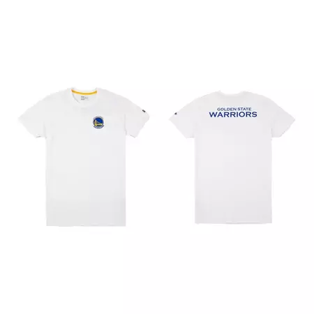 New Era Golden State Warriors WHI Tip Off Chest N Back Tee