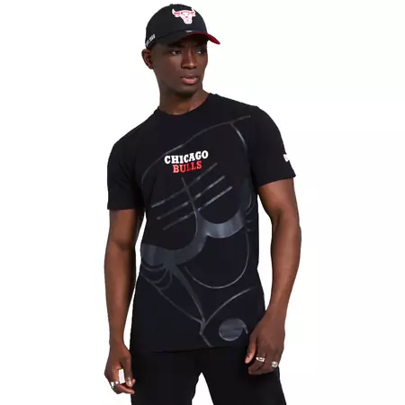 New Era NBA Chicago Bulls Big Logo T-Shirt