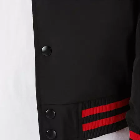 New Era NBA Chicago Bulls Patch Logo Bomber Jacket "Black"