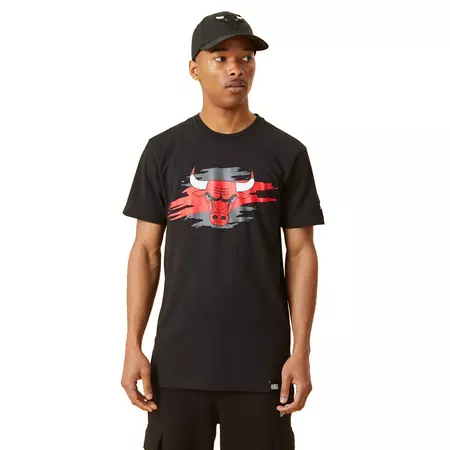 New Era NBA Chicago Bulls Tear Logo T-Shirt "Black"