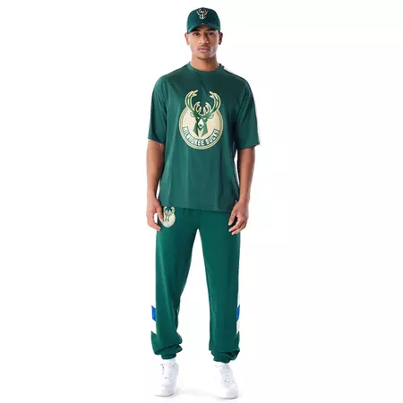 New Era NBA Milwaukee Bucks Panel Oversized T-Shirt
