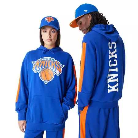 New Era NBA New York Knicks Colour Block Pullover Hoodie