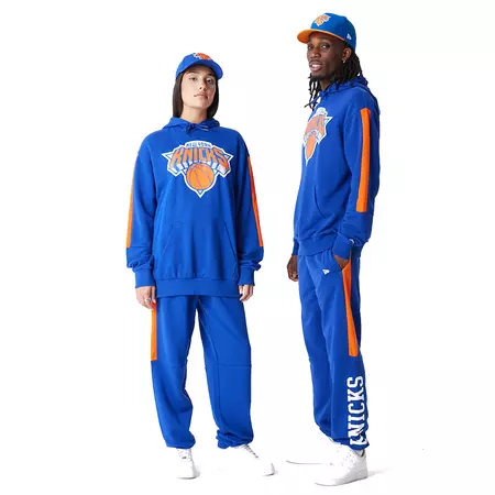 New Era NBA New York Knicks Colour Block Pullover Hoodie