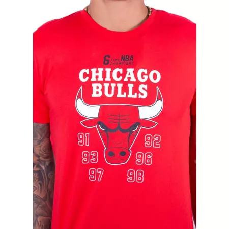 New Era NBA Team Champion Chicago Bulls Tee