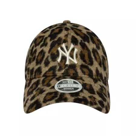 New Era Wmns MLB NY Yankees Cosy Animal Leopard 9FORTY Adjustable Cap