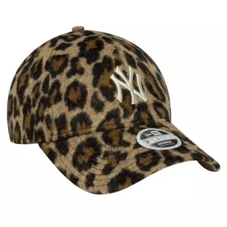 New Era Wmns MLB NY Yankees Cosy Animal Leopard 9FORTY Adjustable Cap
