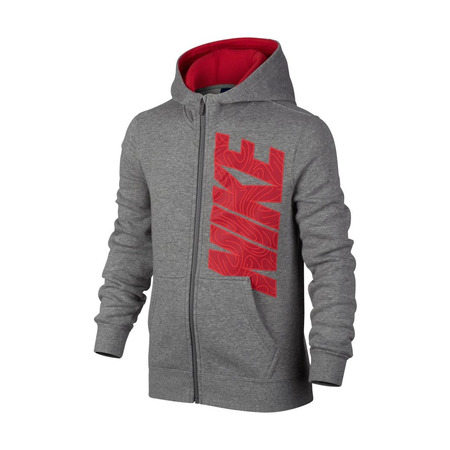 Nike Sportswear Fleece Club Hoodie Boys (063/dk grey/university red)