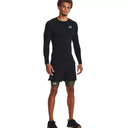 Short long HeatGear® à poches "Marine OD Green"