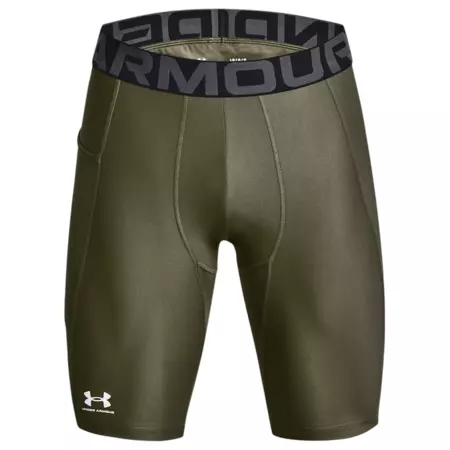 Short long HeatGear® à poches "Marine OD Green"