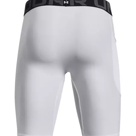 Short long HeatGear® Pocket "Blanc"