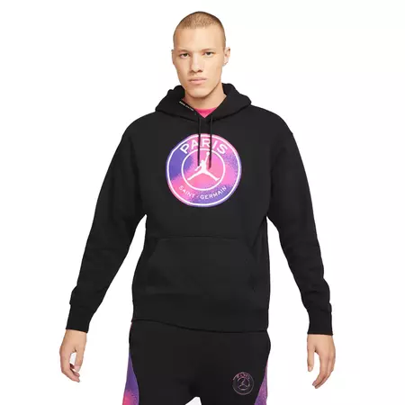 Paris Saint-Germain Fleece Pullover Hoodie "Black"