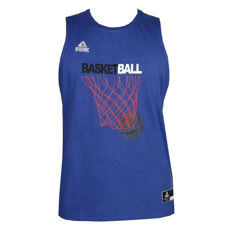 Peak Sport Basketball Hoop Graphic Tank Top "Blue"