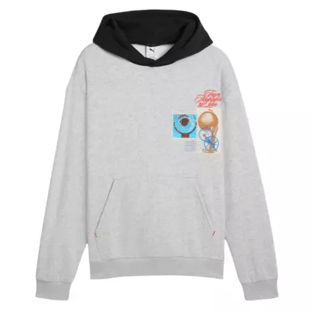 Puma Basketball Hooptopia Graphic Hoodie "Light Gray"
