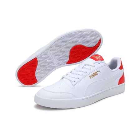 PUMA Shuffle Low "White-Red"