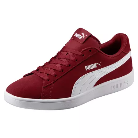 Puma Smash v2 (Red Dahlia/Puma White)