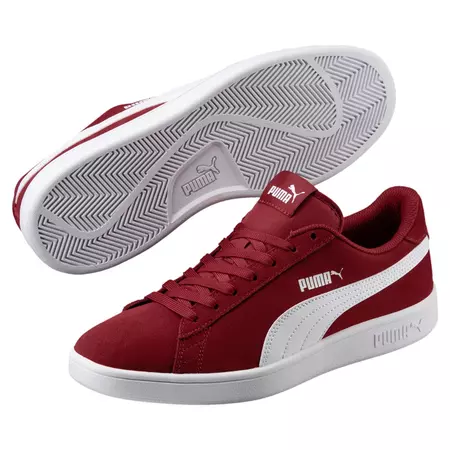 Puma Smash v2 (Red Dahlia/Puma White)