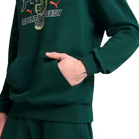 Puma SPORTS LEGACY Graphic Hoodie TR "Dark Myrtle"