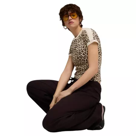 Puma T7 LEO LUXE AOP Slim Tee "Alpine Snow-Ice Coffee"