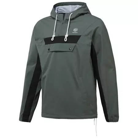 Reebok Classic EF 1/2 Full Zip Anorak (Chalk Green)