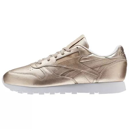 Reebok Classic Leather "Metallic Pearl" (Pearl Met / Peach / White)