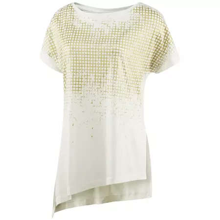 Reebok Dance Asimétrica Grid Print Tee (chakal)