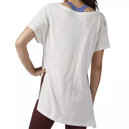 Reebok Dance Asimétrica Grid Print Tee (chakal)