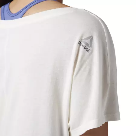 Reebok Dance Asimétrica Grid Print Tee (chakal)