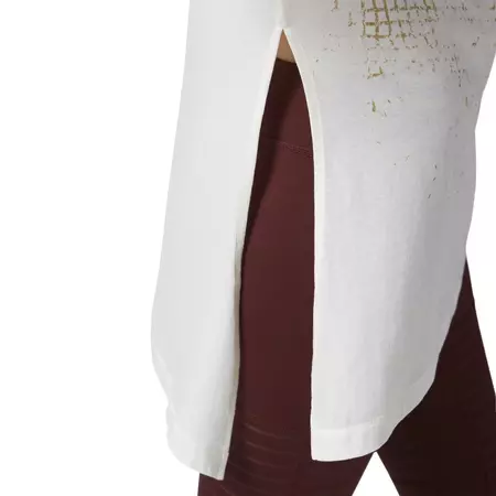 Reebok Dance Asimétrica Grid Print Tee (chakal)