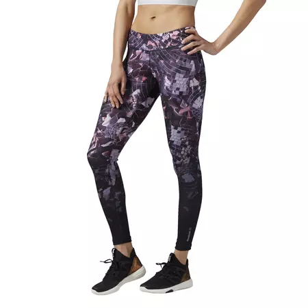 Reebok Dance Shattered Glam Tight (Night Violet)