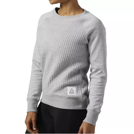 Reebok Elements Quilted Crew Women´s (Medium Grey Heather)