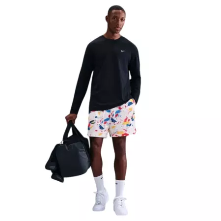 Nike Men's Dri-FIT 5" Practice Mesh Basketball Shorts "White"