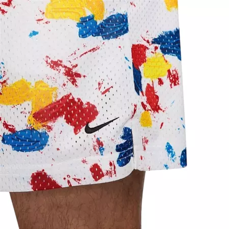 Nike Men's Dri-FIT 5" Practice Mesh Basketball Shorts "White"