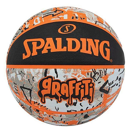 Spalding Orange Graffiti Sz5 Rubber (Size 5)