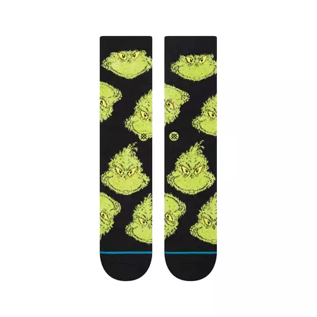 Stance Casual The Grinch Mean One Crew Sock